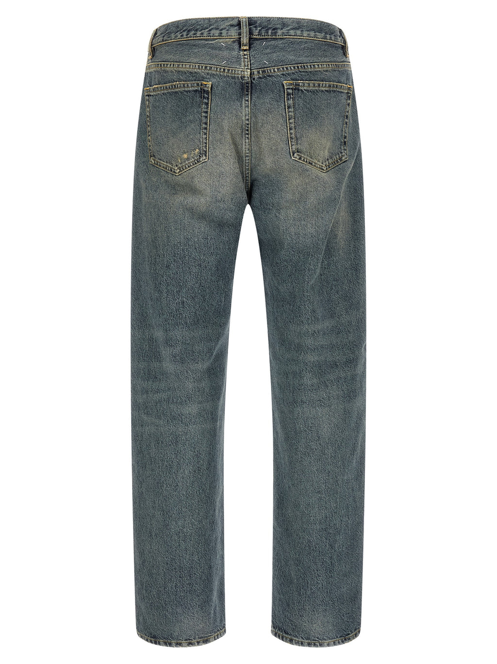 Maison Margiela Blue Cotton Straight-Leg Jeans