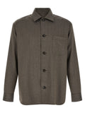 Brioni Brown Wool Blouse