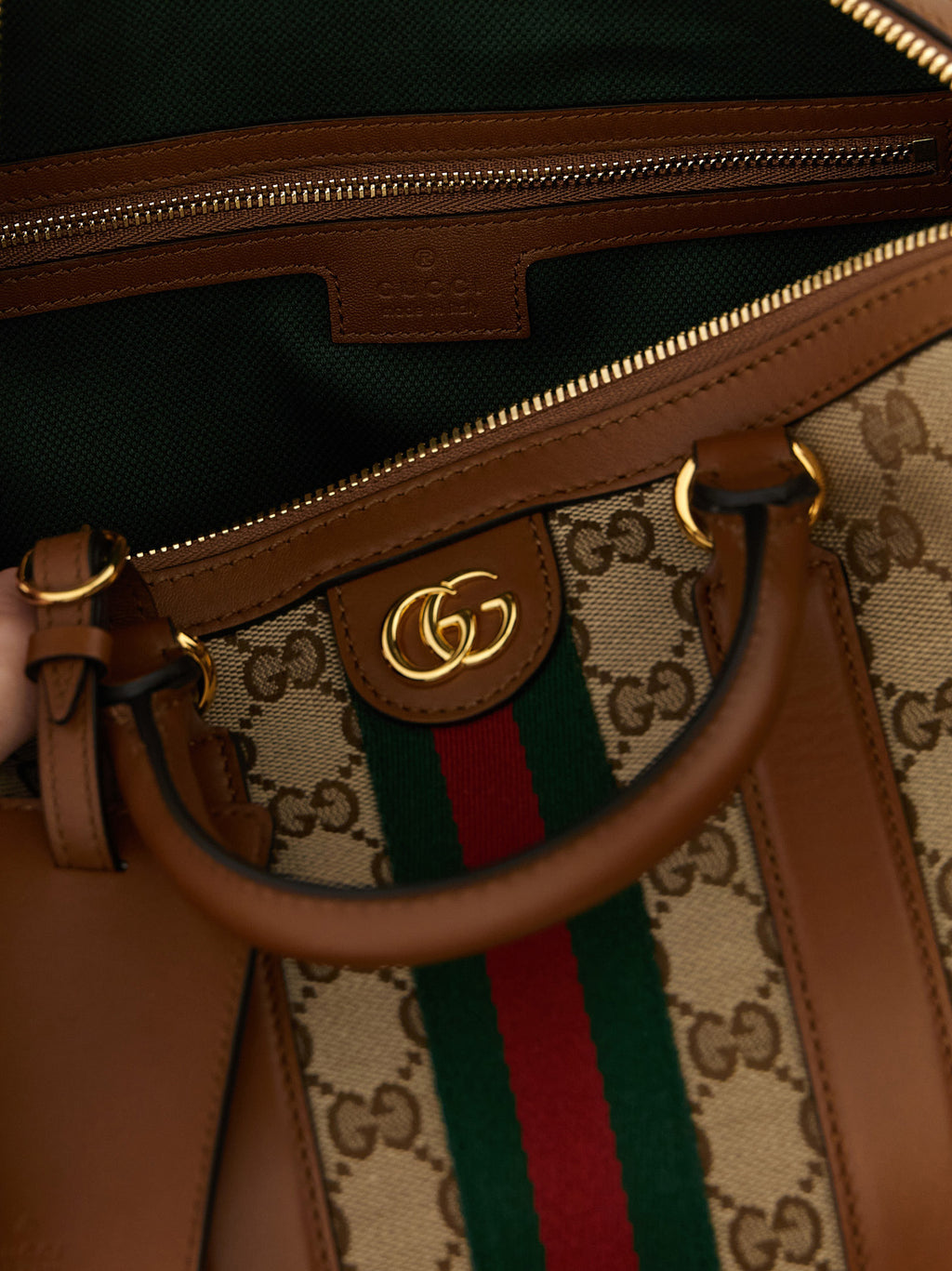 Gucci Beige Polyester Handbag