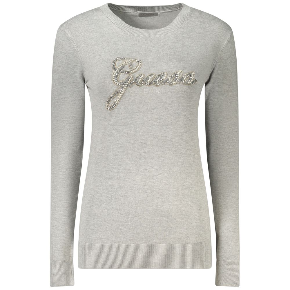 Guess Jeans Gray Viscose Sweatshirt