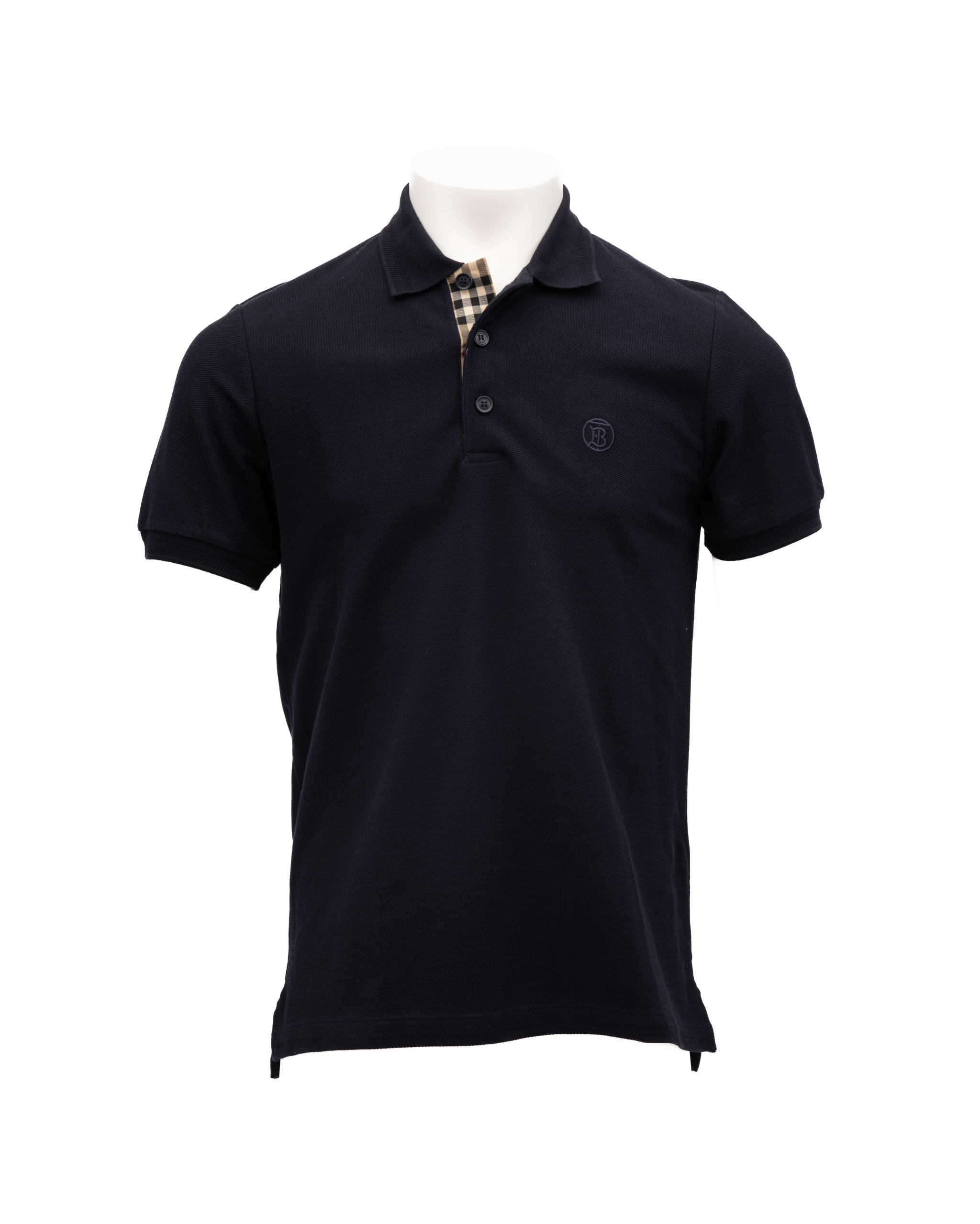 Burberry Coal Blue Cotton Polo Shirt