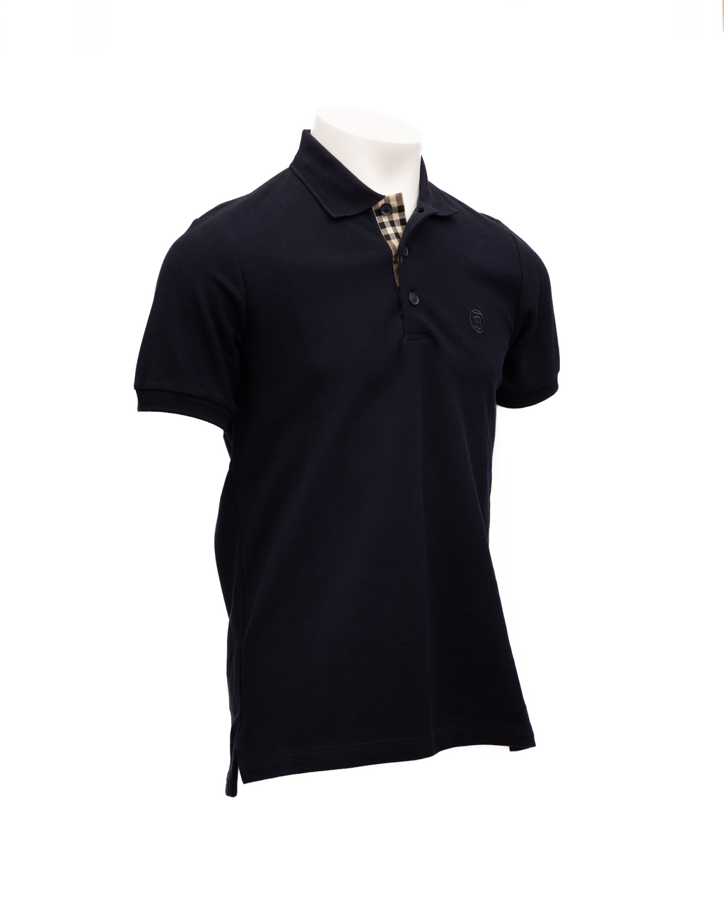 Burberry Coal Blue Cotton Polo Shirt
