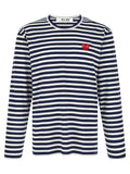 Comme Des Garçons Play Multicolor Cotton T-Shirt