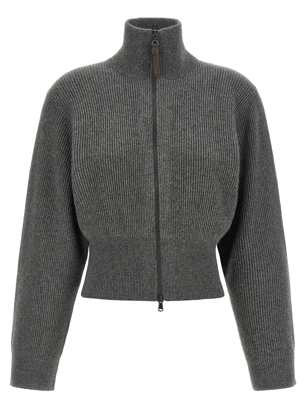 Brunello Cucinelli Gray Cashmere Cardigan