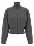 Brunello Cucinelli Gray Cashmere Cardigan