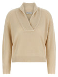 Brunello Cucinelli Beige Cashmere Cardigan