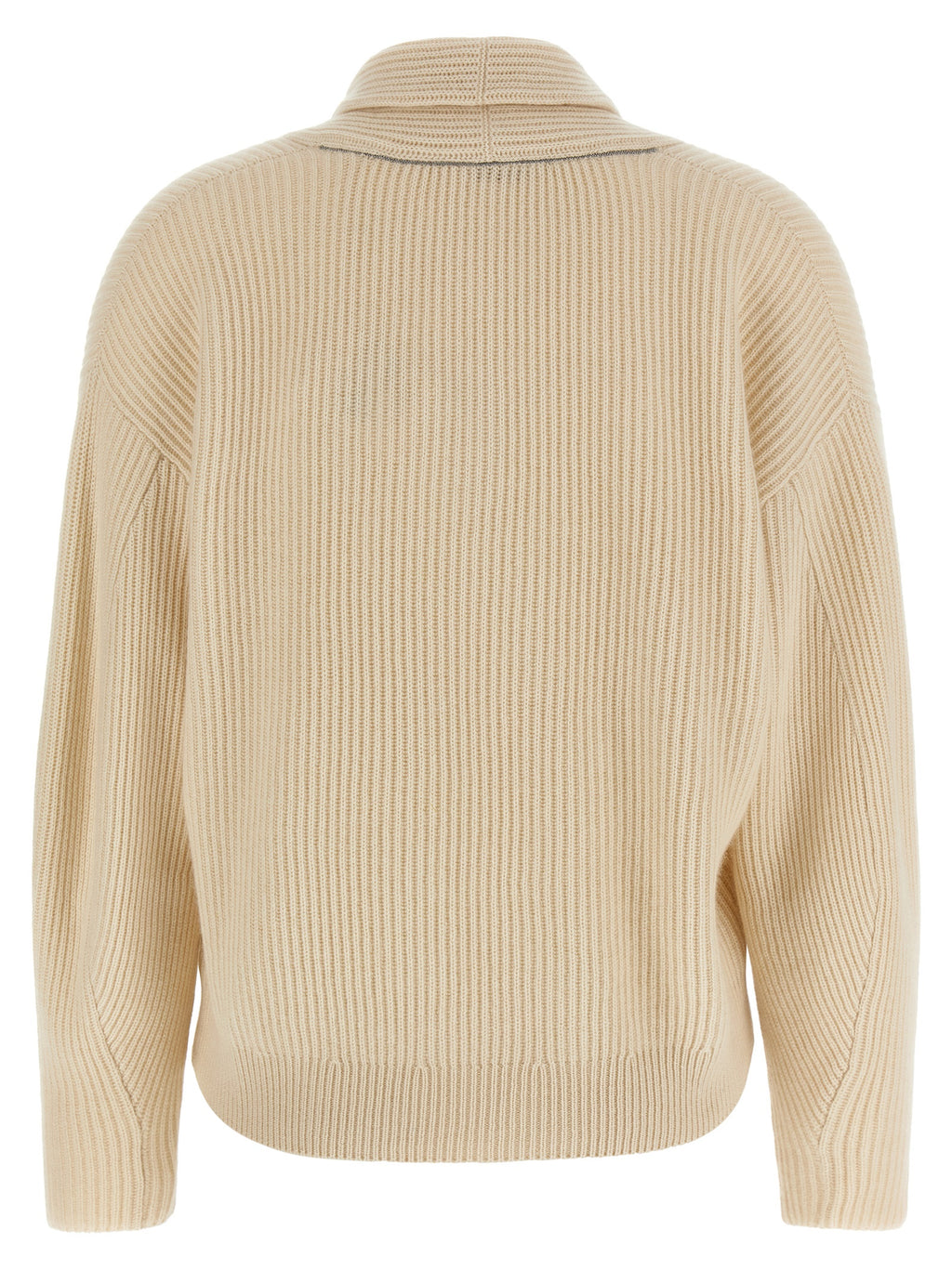 Brunello Cucinelli Beige Cashmere Cardigan