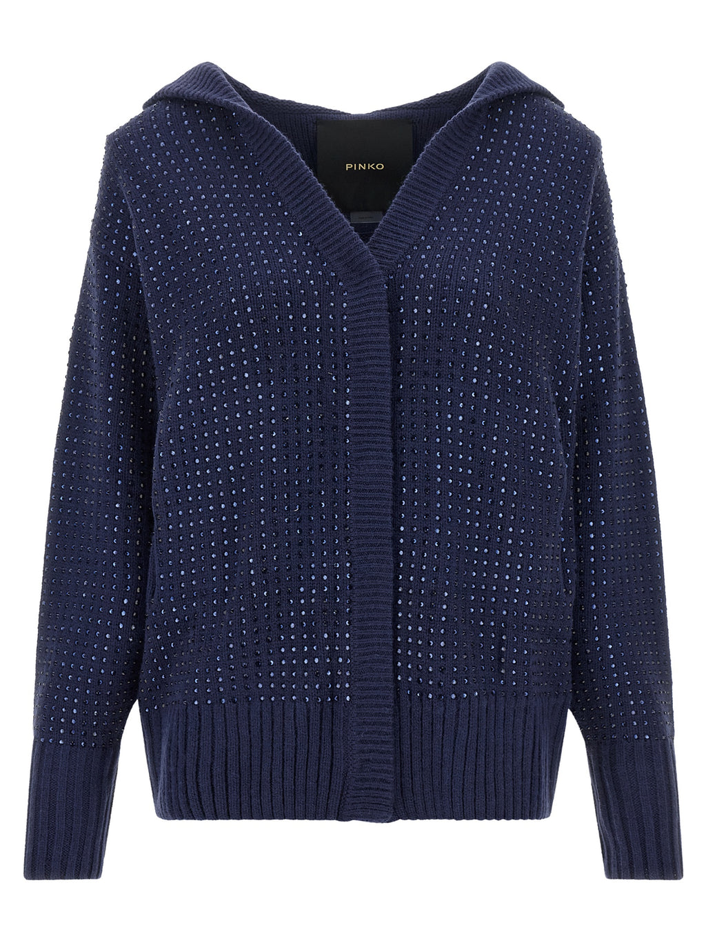 PINKO Blue Wool Cardigan