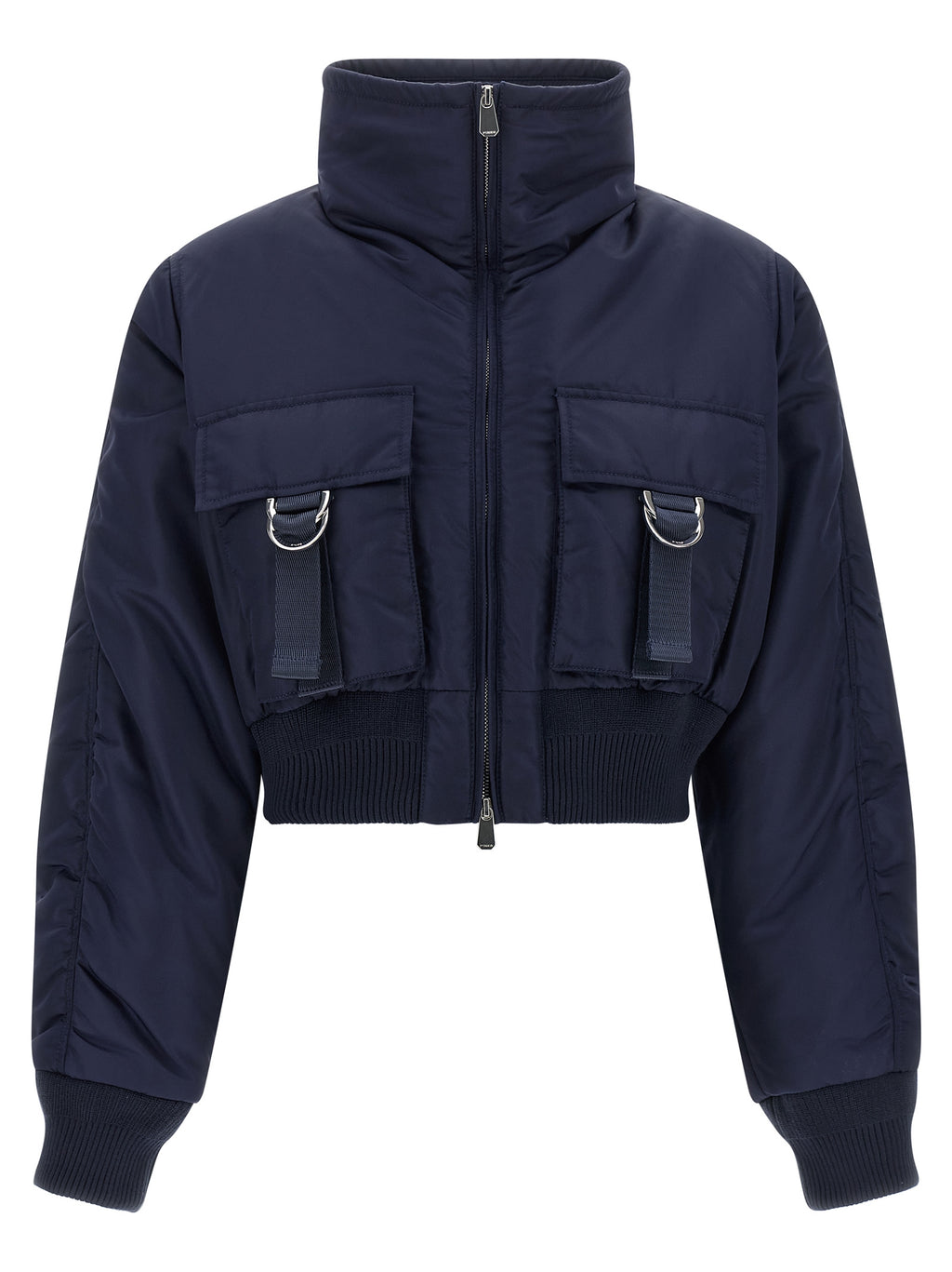 PINKO Blue Polyamide Bomber