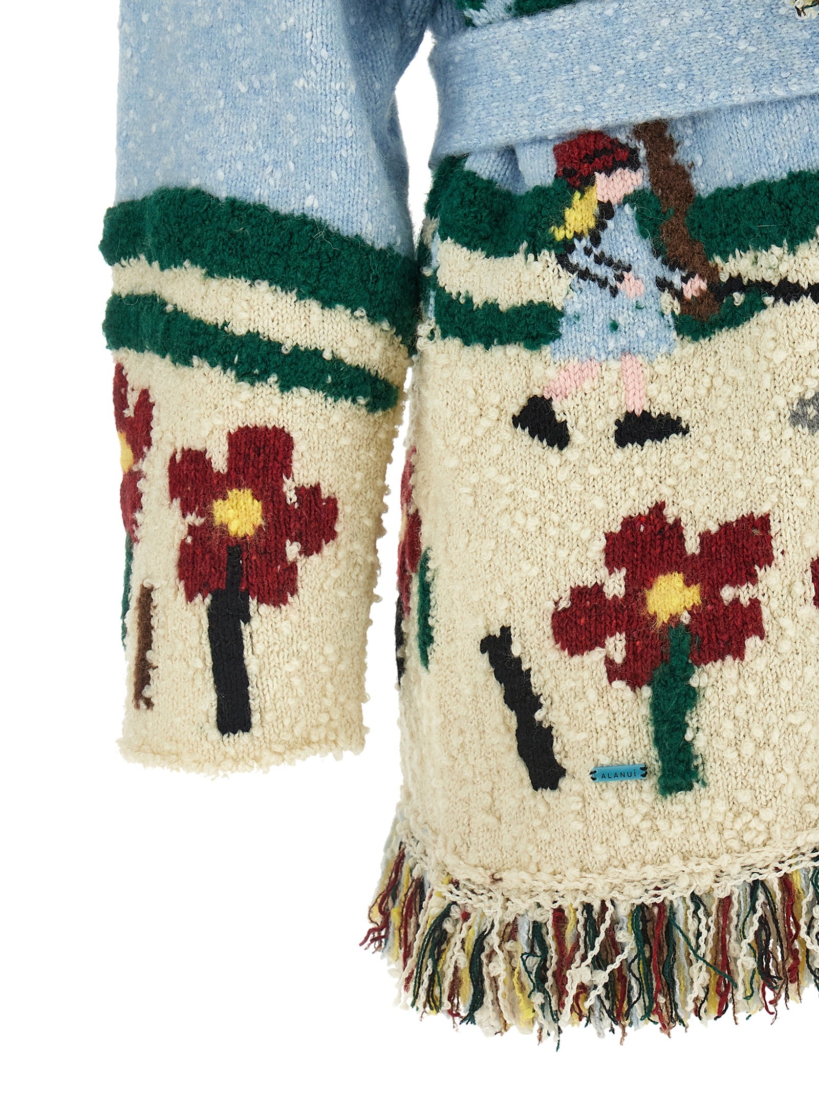 Alanui Multicolor Virgin Wool Cardigan