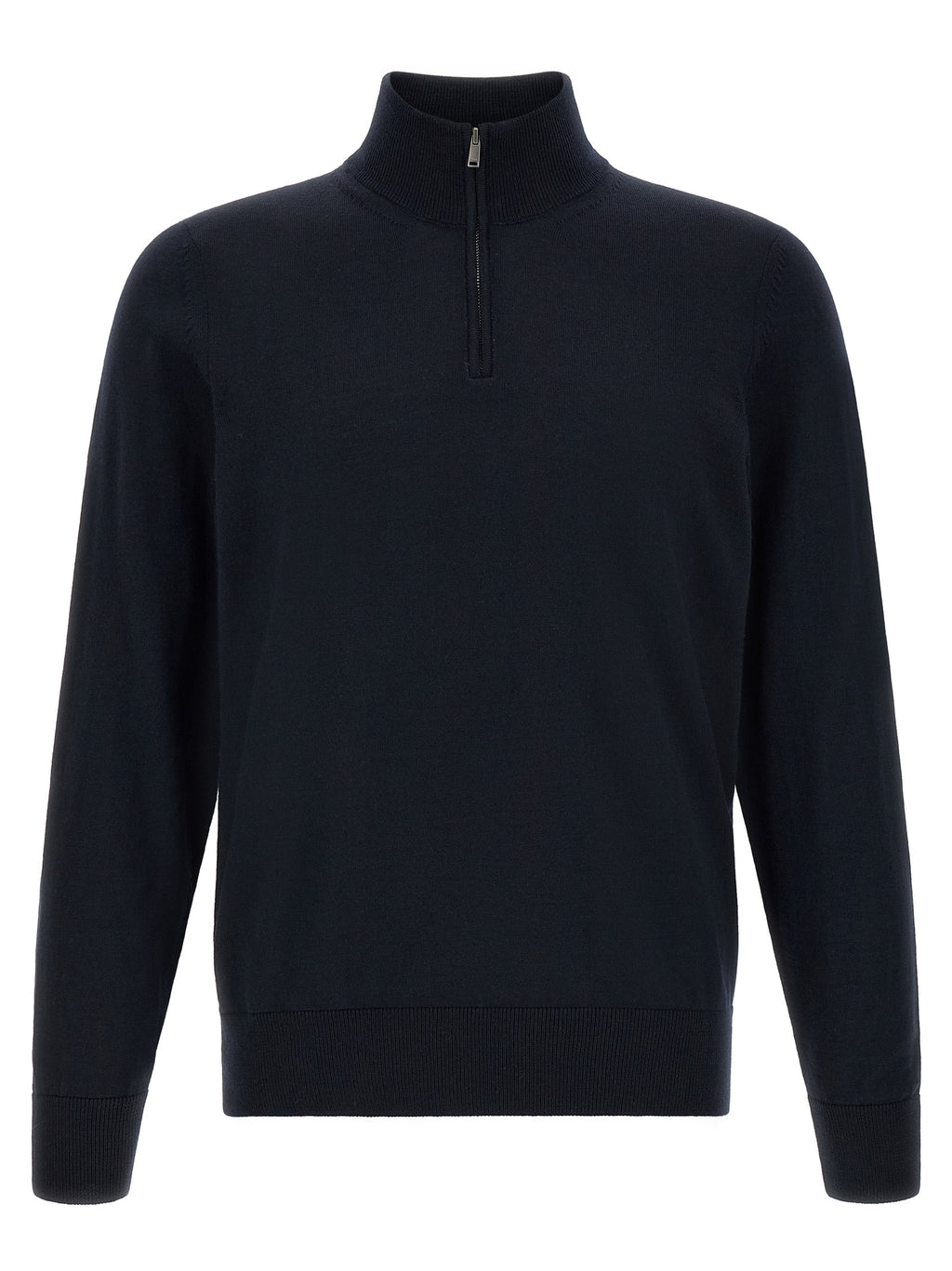 Hugo Boss Blue Virgin Wool Cardigan
