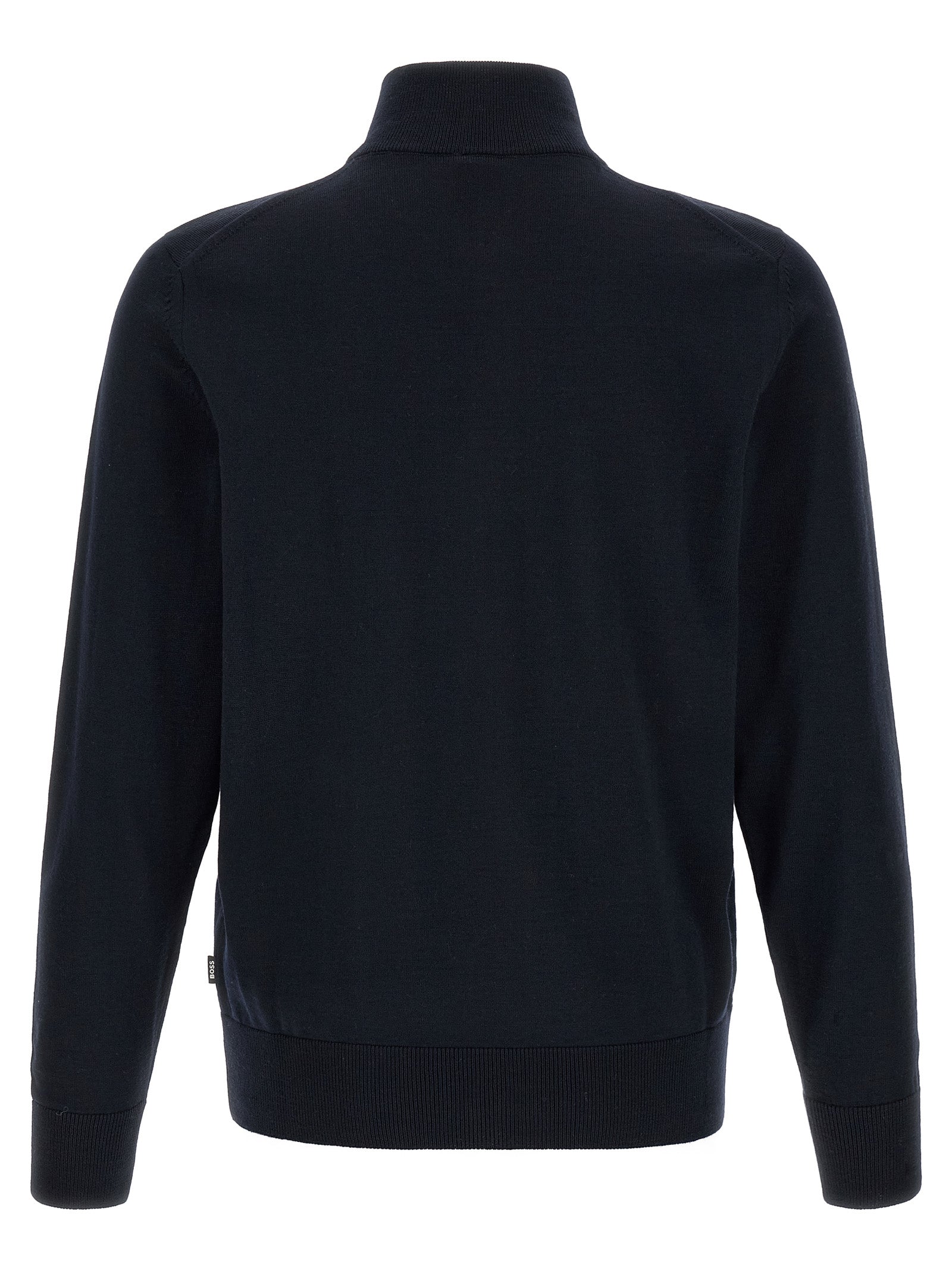 Hugo Boss Blue Virgin Wool Cardigan