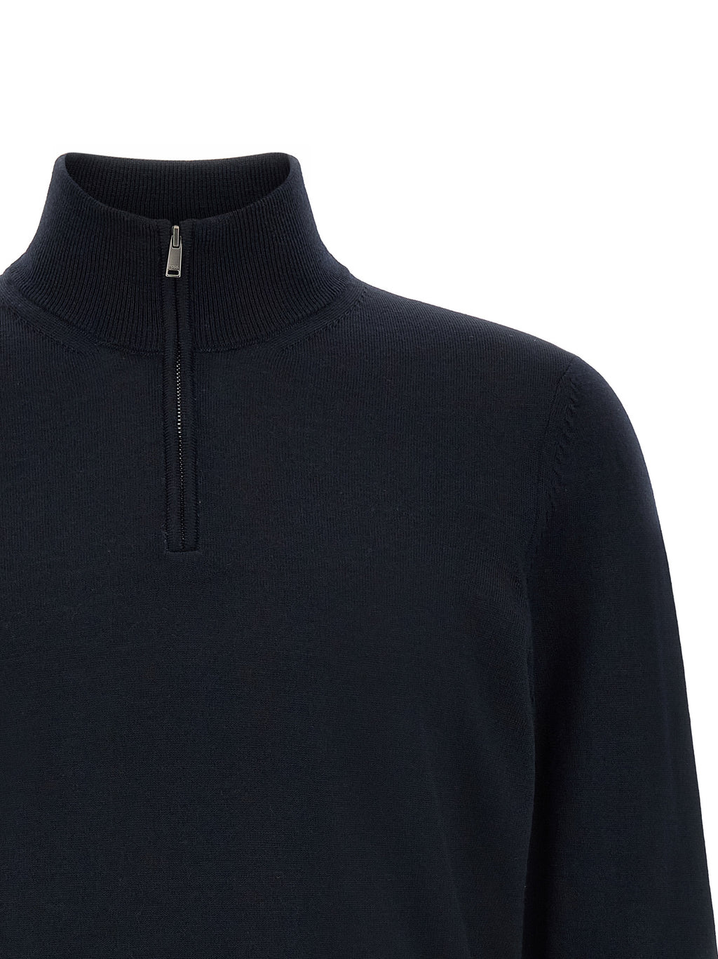 Hugo Boss Blue Virgin Wool Cardigan