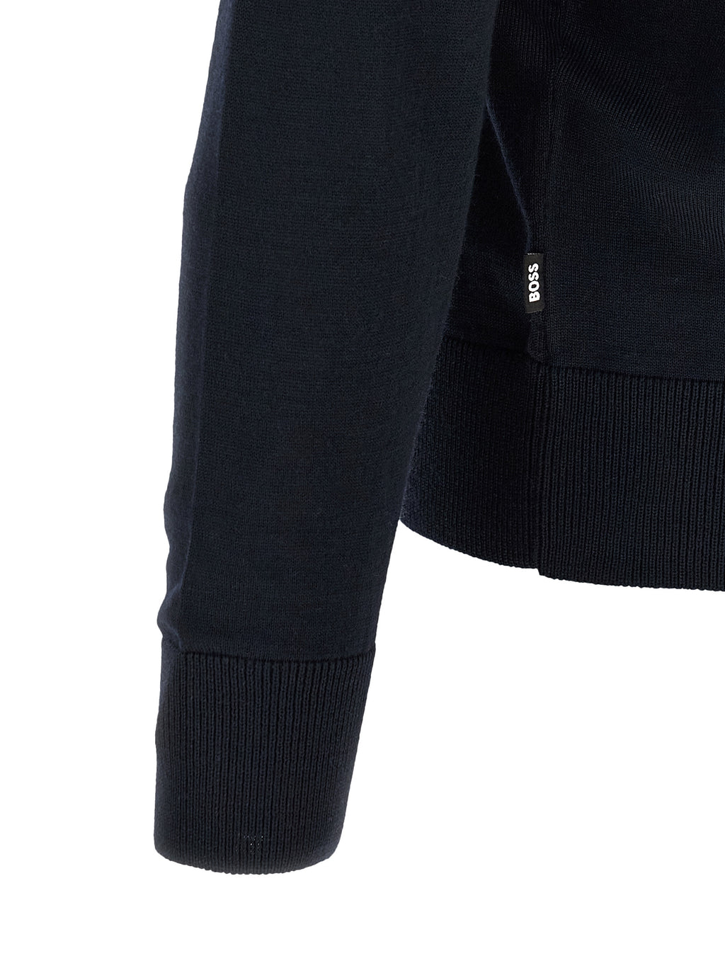 Hugo Boss Blue Virgin Wool Cardigan