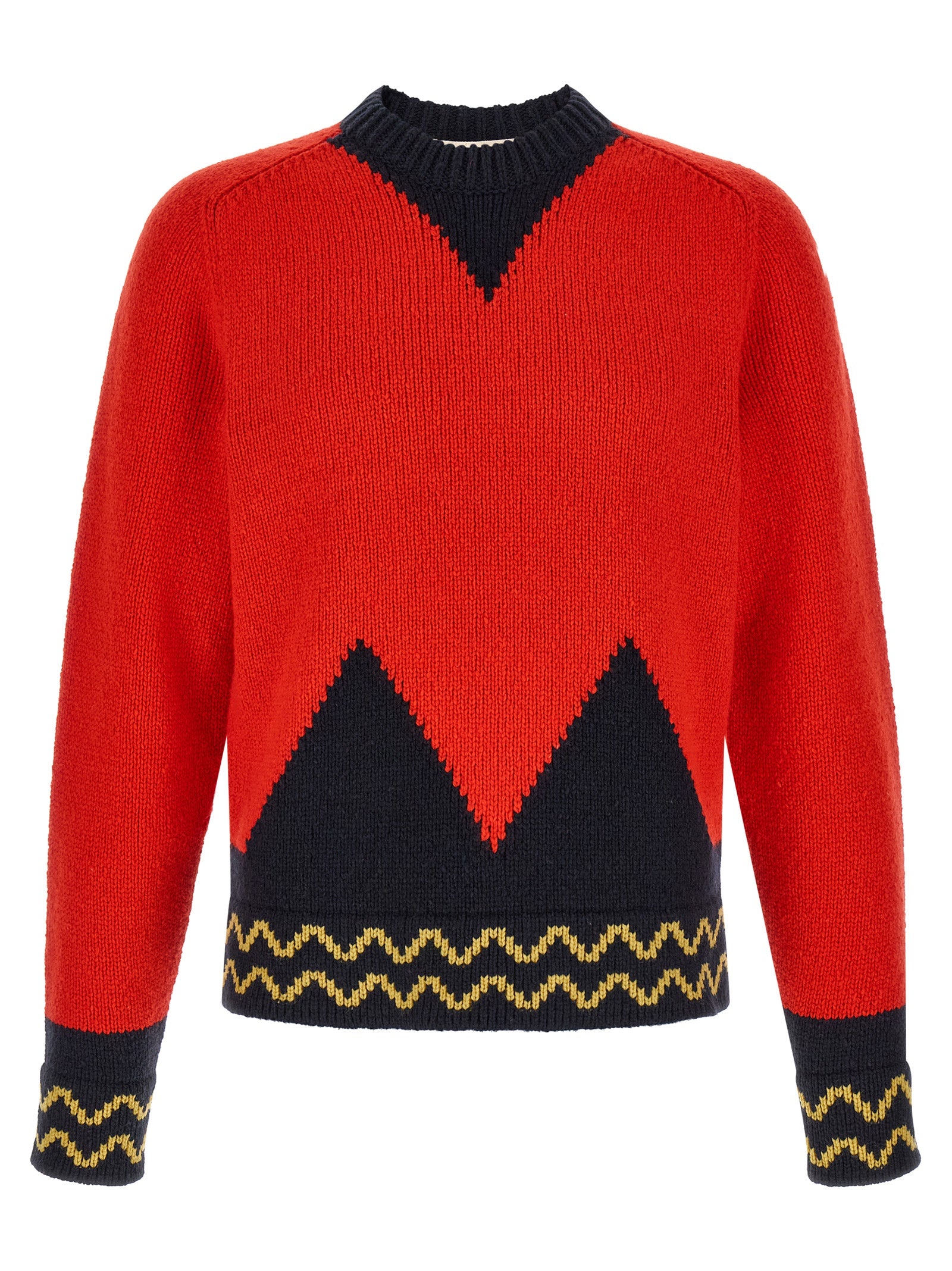 Marni Red Wool Cardigan