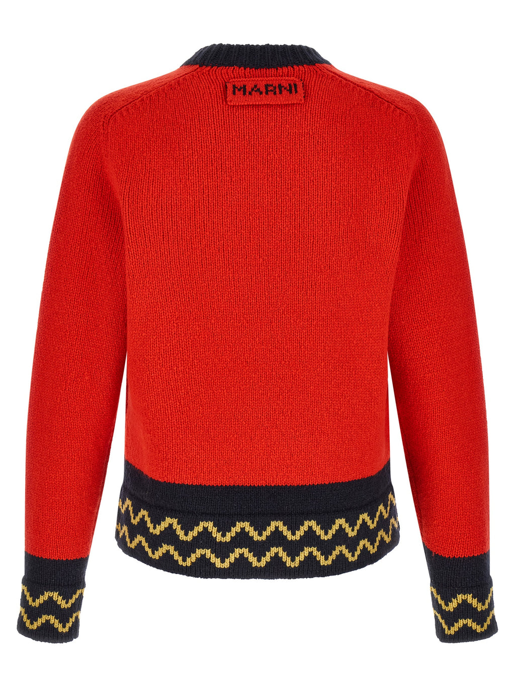 Marni Red Wool Cardigan