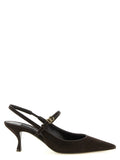 Dolce & Gabbana Brown Goatskin Mid Heel Pumps