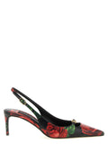 Dolce & Gabbana Multicolor Calfskin Mid Heel Pumps