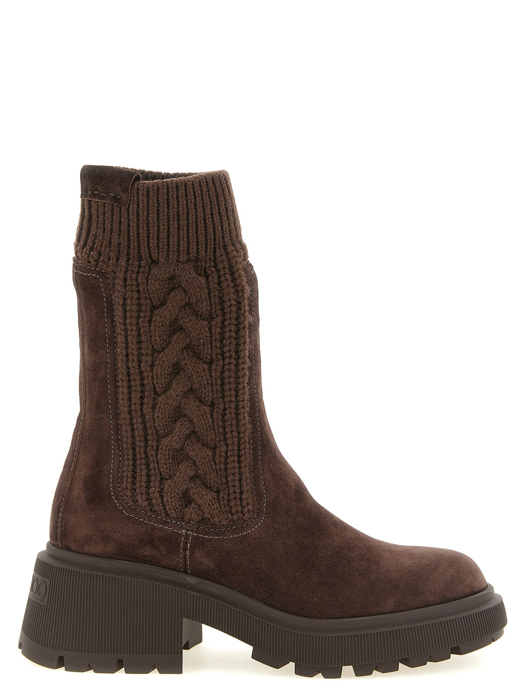 Jimmy Choo Brown Lamb Leather Ankle Boots
