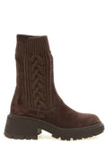 Jimmy Choo Brown Lamb Leather Ankle Boots