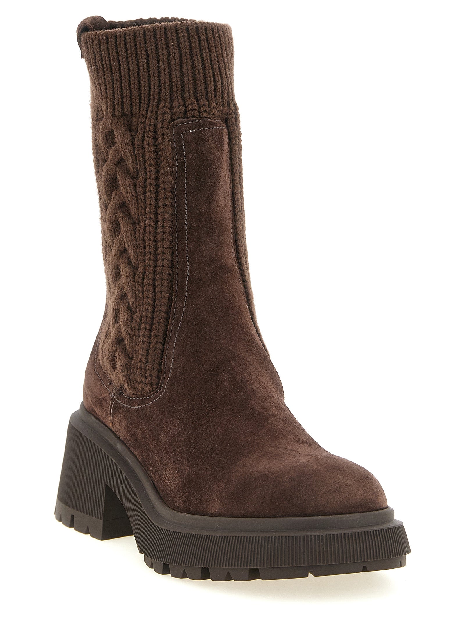 Jimmy Choo Brown Lamb Leather Ankle Boots