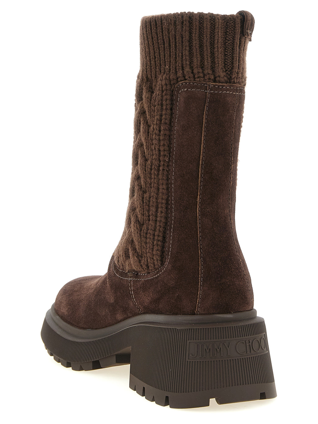 Jimmy Choo Brown Lamb Leather Ankle Boots