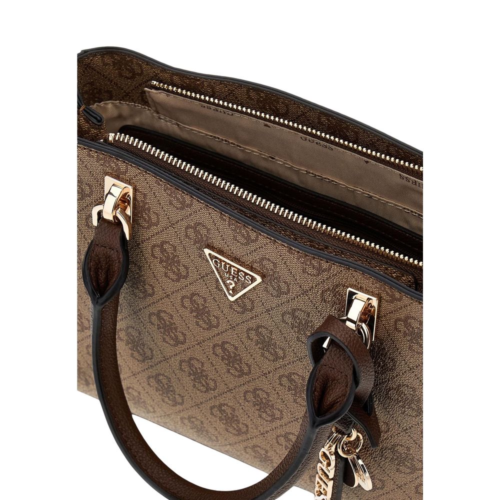 Guess Brown Polyethylene Handbag