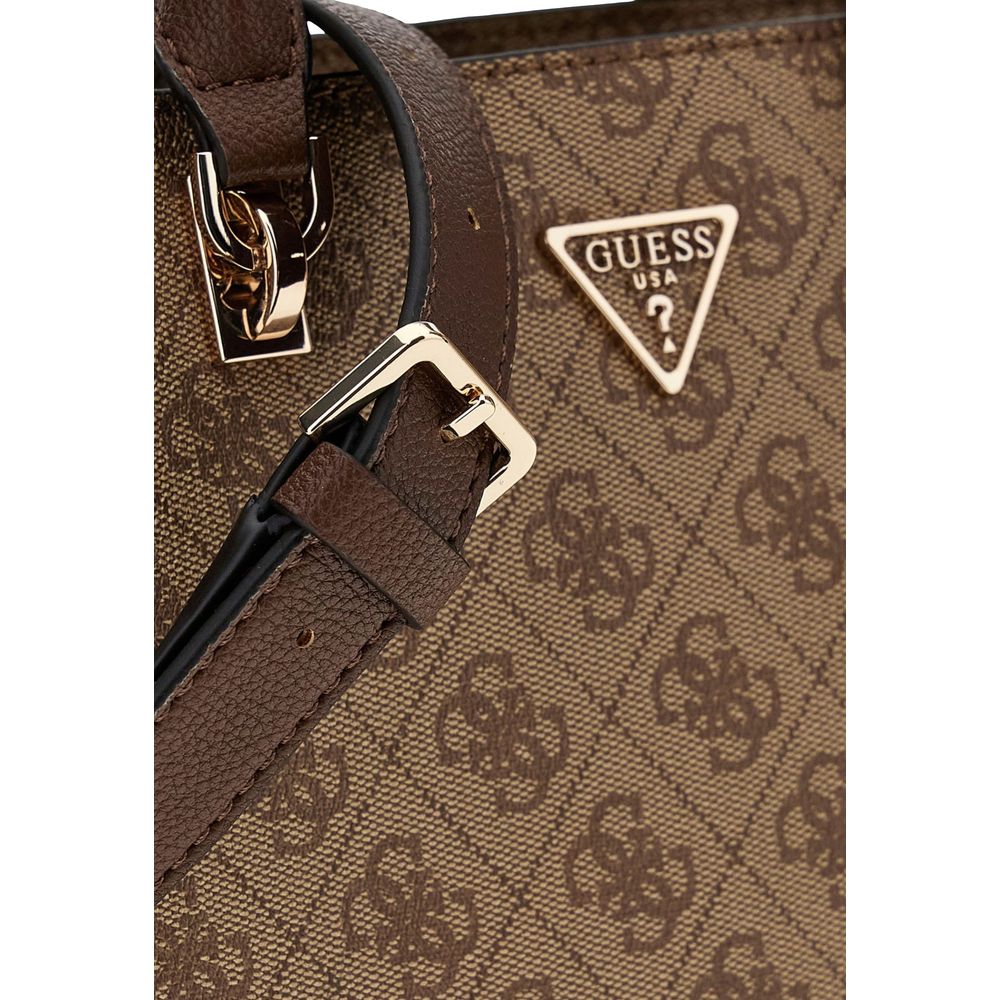 Guess Brown Polyethylene Handbag