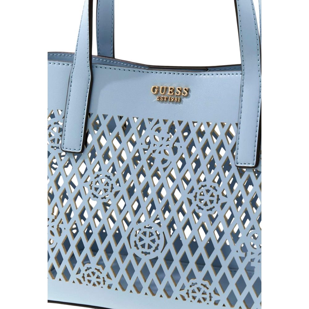 Guess Blue Polyethylene Handbag