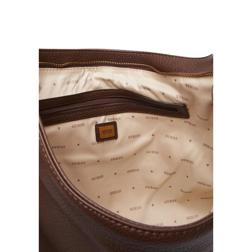 Guess Brown Polyethylene Handbag