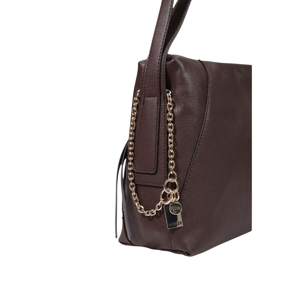 Guess Brown Polyethylene Handbag