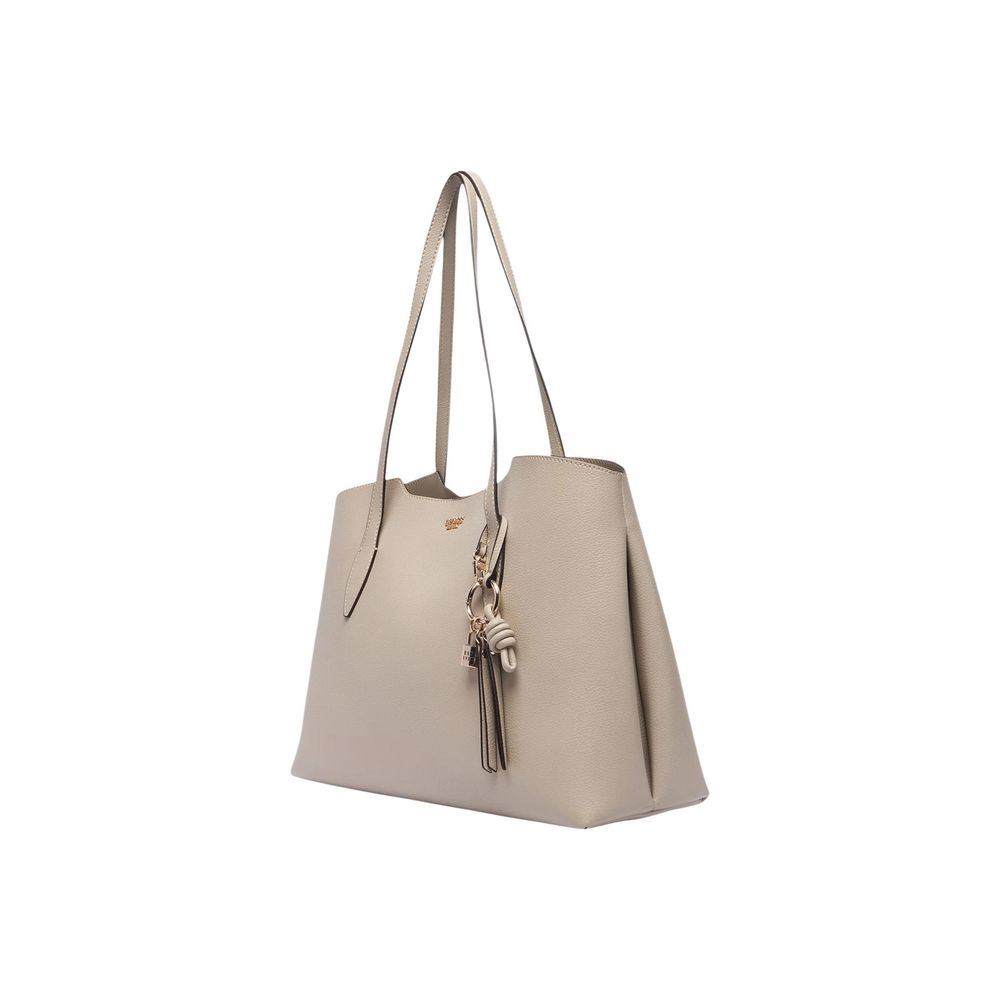 Guess Gold Polyethylene Handbag