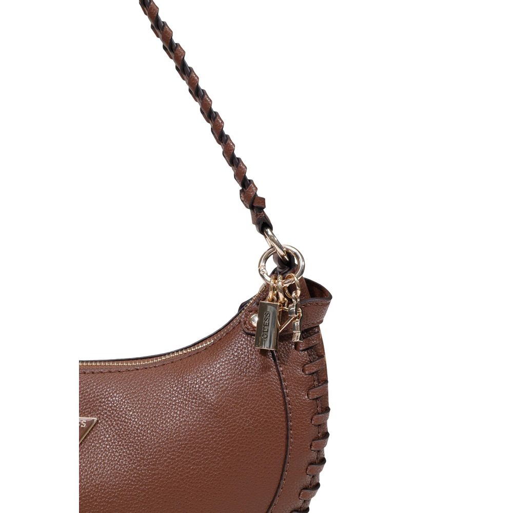 Guess Brown Polyethylene Handbag