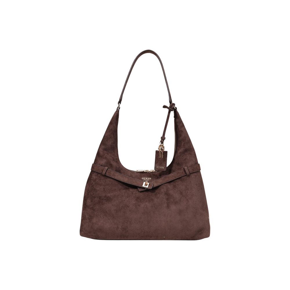 Guess Brown Polyester Handbag