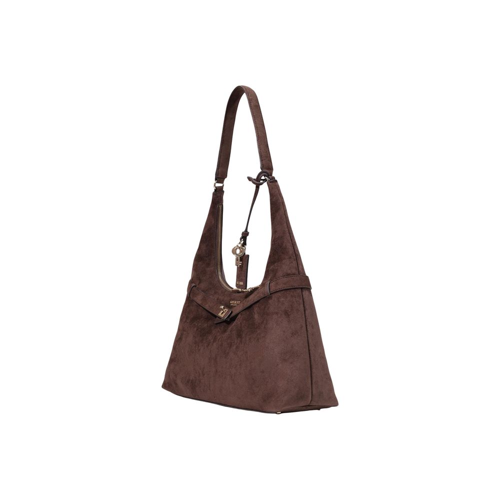 Guess Brown Polyester Handbag