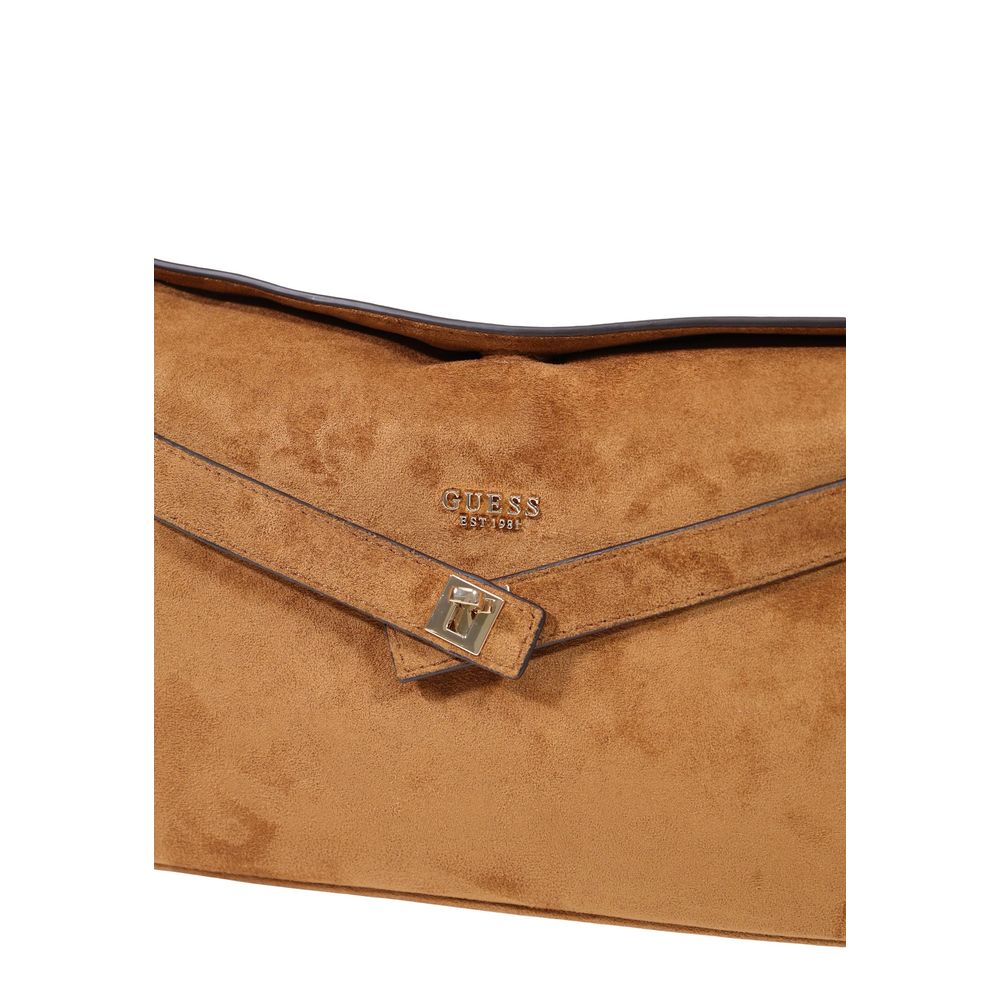 Guess Brown Polyester Handbag