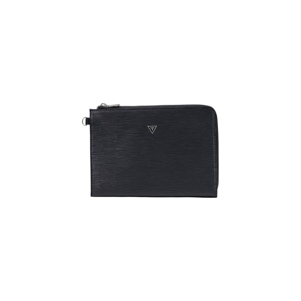Guess Black Polyethylene Clutch Bag