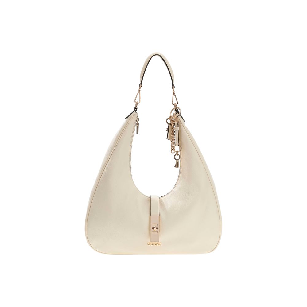 Guess Cream Polyethylene Handbag