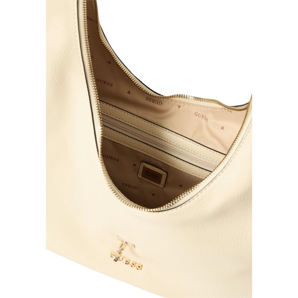 Guess Cream Polyethylene Handbag