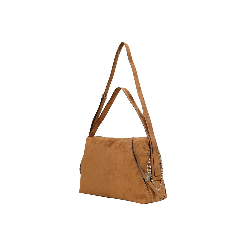 Guess Brown Polyester Handbag