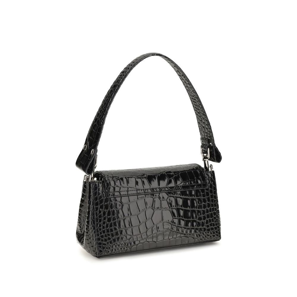 Vivienne Westwood Black Calf Leather Bos Taurus Shoulder Bag