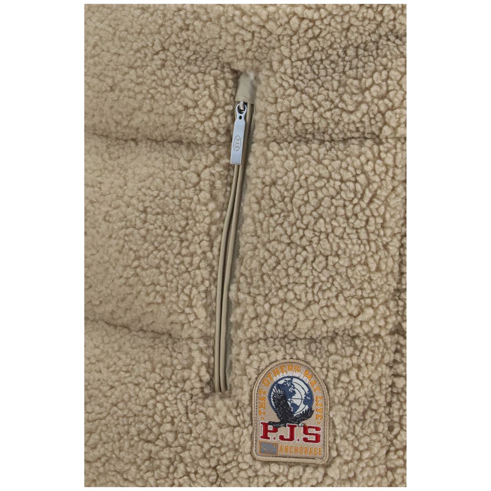 Parajumpers Beige Polyester Sleeveless Jacket