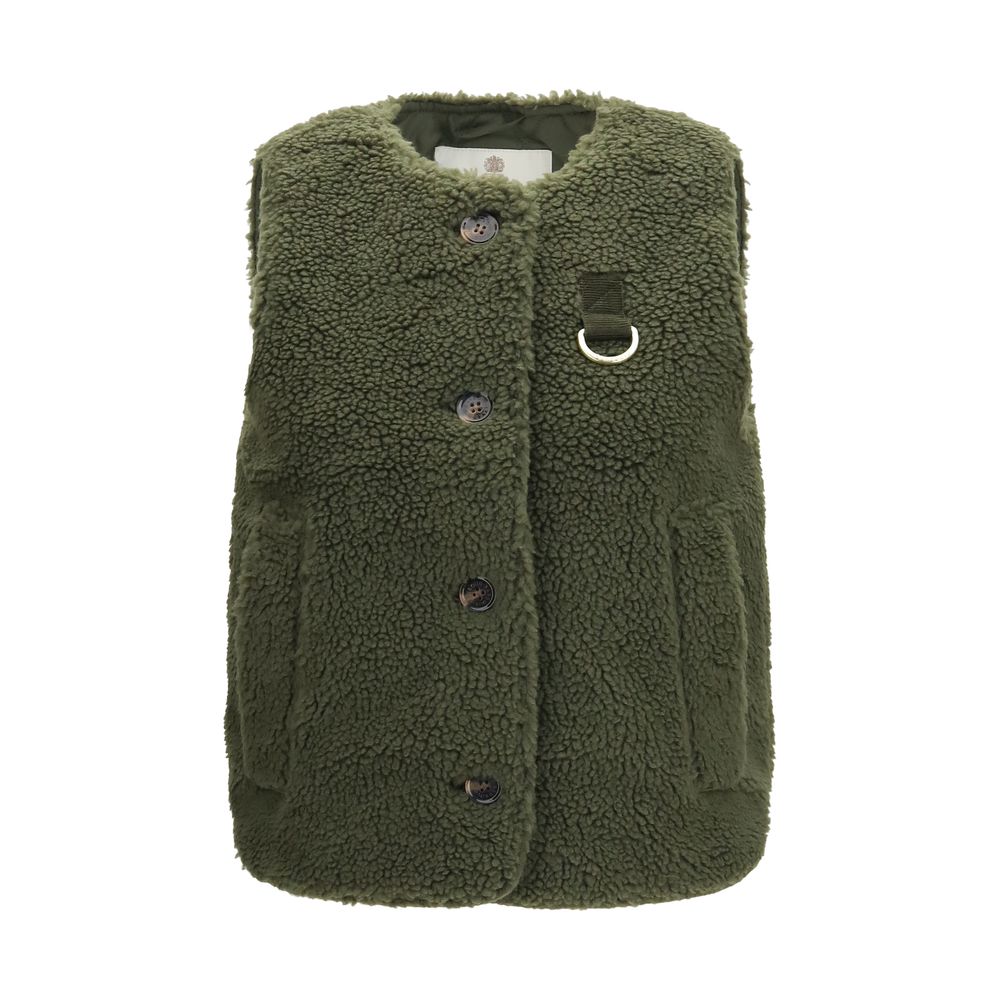Barbour Bicolor Recycled Polyester Sleeveless Jacket