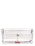 Christian Louboutin Silver Pvc Clutch Bag