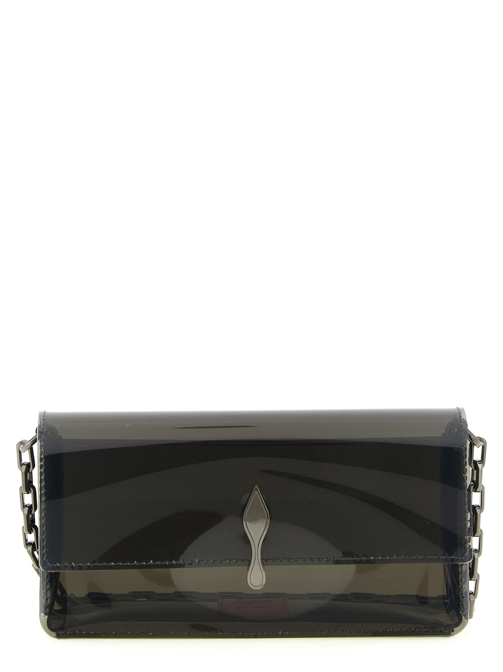 Christian Louboutin Black Pvc Clutch Bag