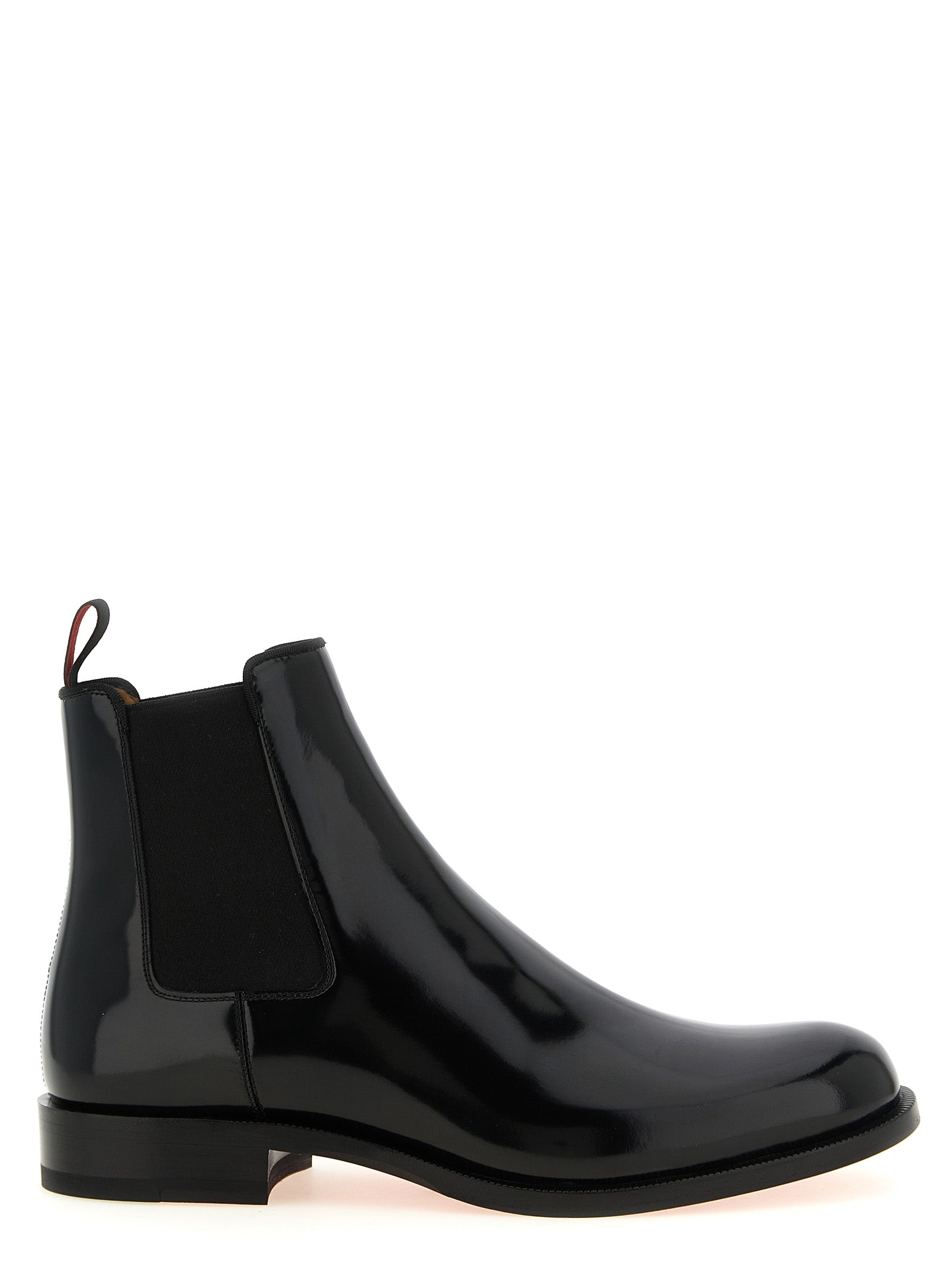 Christian Louboutin Black Calfskin Chelsea Boots