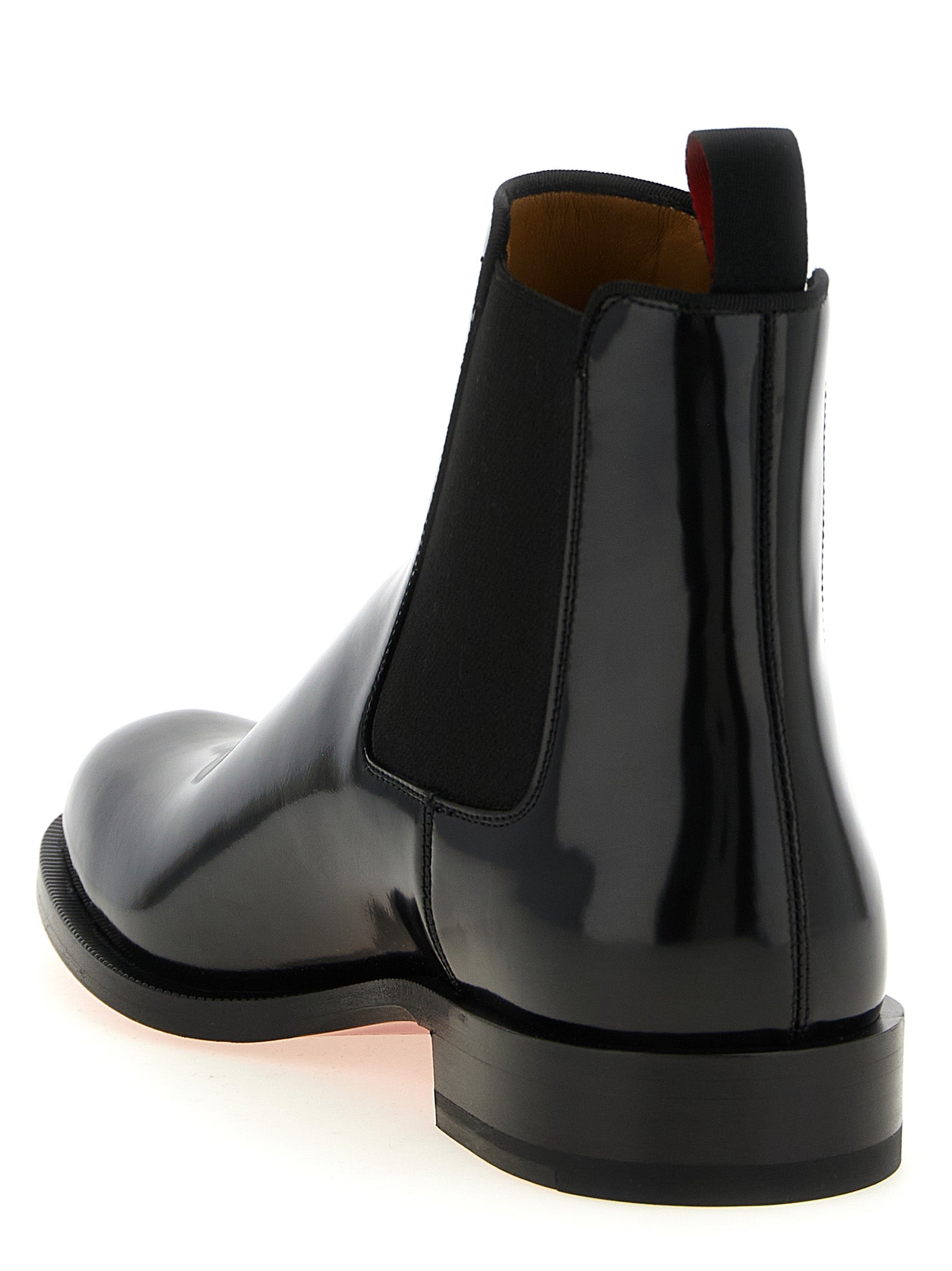 Christian Louboutin Black Calfskin Chelsea Boots