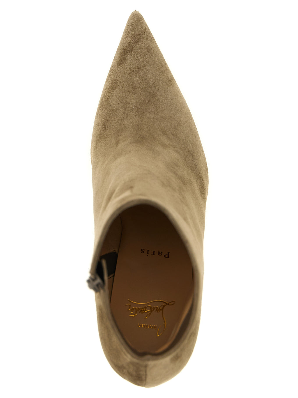 Christian Louboutin Beige Calfskin Ankle Boots