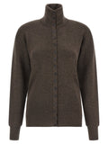 Lemaire Brown Wool Cardigan