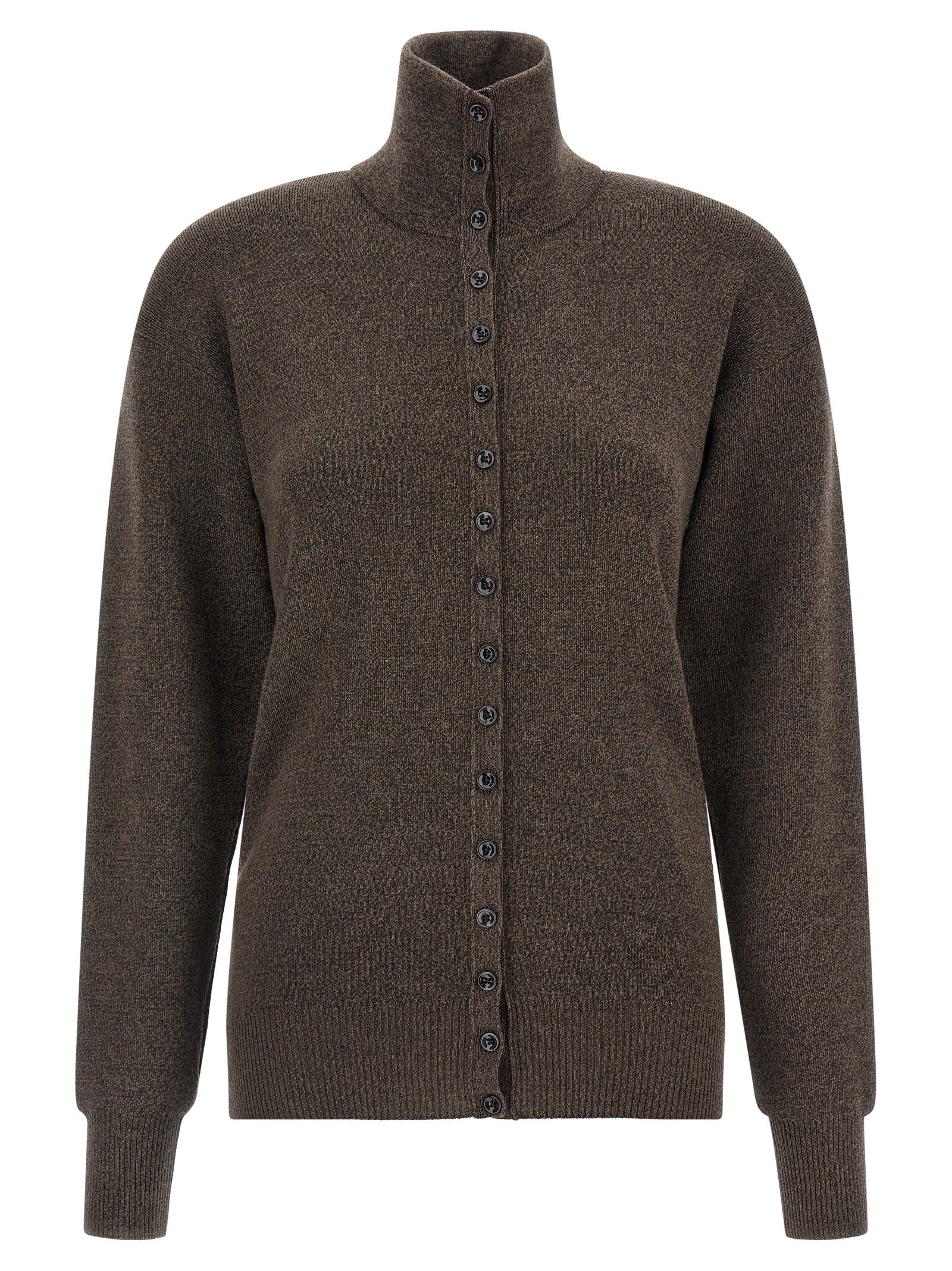 Lemaire Brown Wool Cardigan